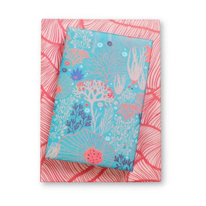 UNDERWATER FLORA WRAPPING PAPER-gift wrap-WRAPPILY-Coriander