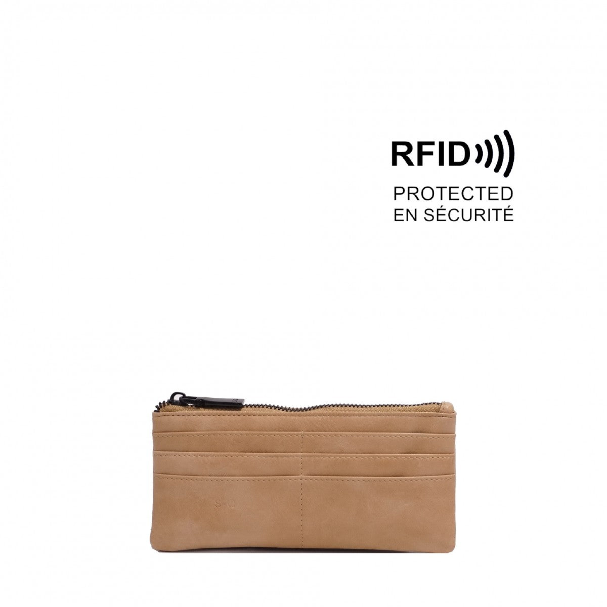 VEGAN WALLET | BRIELLA-Wallet-S-Q-LIGHT CAMEL-Coriander