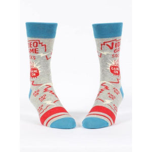 VIDEO GAME MEN'S SOCK-sock-BLUE Q-Coriander