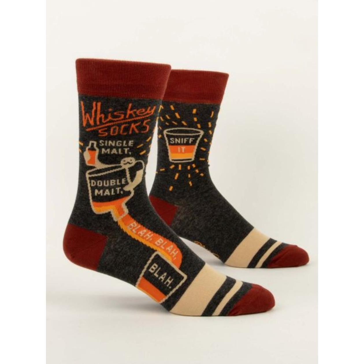 WHISKEY MEN'S SOCKS-socks-BLUE Q-Coriander