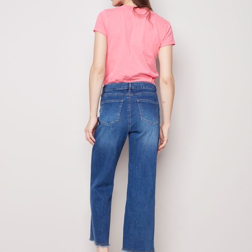 WIDE LEG DENIM PANT-Denim-CHARLIE B-Coriander