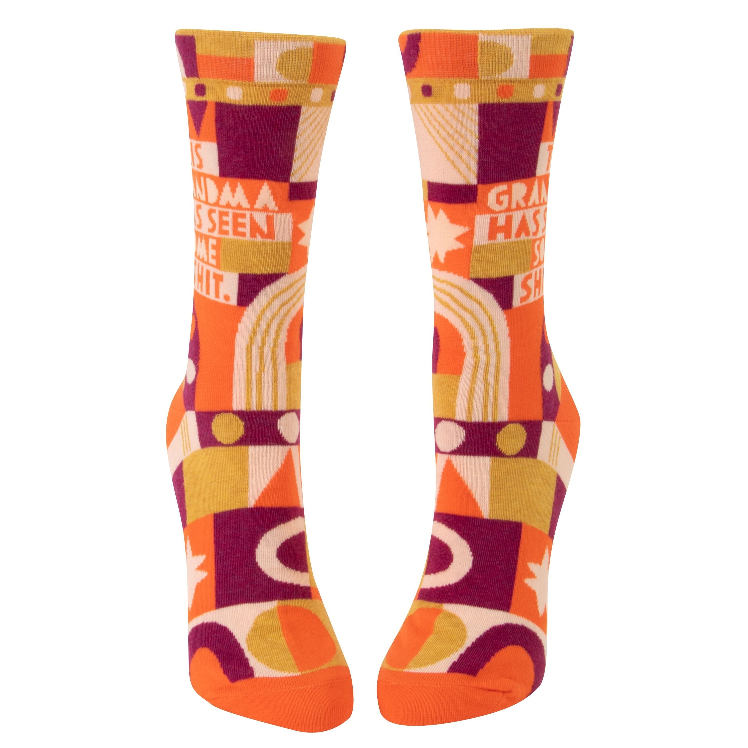 WOMEN'S SOCKS | GRANDMA'S SEEN SH*T-Socks-BLUE Q-Coriander