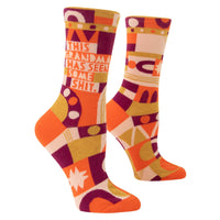 WOMEN'S SOCKS | GRANDMA'S SEEN SH*T-Socks-BLUE Q-Coriander