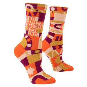 WOMEN'S SOCKS | GRANDMA'S SEEN SH*T-Socks-BLUE Q-Coriander